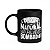Caneca Fitness Academia - 100 por cento natural - Preta - Imagem 1