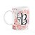 Caneca Floral Religiosa - Inicial do nome letra B - 325ml - Imagem 1