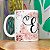 Caneca Floral Religiosa - Inicial do nome letra E - 325ml - Imagem 4