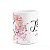 Caneca Floral Religiosa - Inicial do nome letra K - 325ml - Imagem 3