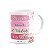 Caneca Floral Religiosa - Inicial do nome letra L - 325ml - Imagem 2