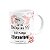 Caneca Floral Religiosa - Inicial do nome letra Q - 325ml - Imagem 2
