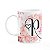 Caneca Floral Religiosa - Inicial do nome letra R - 325ml - Imagem 1