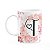 Caneca Floral Religiosa - Inicial do nome letra T - 325ml - Imagem 1