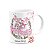 Caneca Floral Religiosa - Inicial do nome letra V - 325ml - Imagem 2