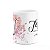 Caneca Floral Religiosa - Inicial do nome letra W - 325ml - Imagem 3