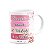 Caneca Floral Religiosa - Inicial do nome letra X - 325ml - Imagem 2