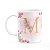 Caneca Floral Mães - Inicial do nome letra M - 325ml - Imagem 1