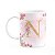 Caneca Floral Mães - Inicial do nome letra N - 325ml - Imagem 1