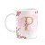 Caneca Floral Mães - Inicial do nome letra P - 325ml - Imagem 1