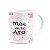 Caneca Floral Mães - Inicial do nome letra V - 325ml - Imagem 2