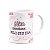 Caneca Floral Mães - Inicial do nome letra W - 325ml - Imagem 2