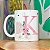 Caneca Motivação - com inicial do nome letra K - 325ml - Imagem 4
