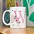Caneca Motivação - com inicial do nome letra W - 325ml - Imagem 4