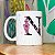 Caneca Today - com inicial do nome letra N - 325ml - Imagem 4
