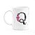 Caneca Today - com inicial do nome letra Q - 325ml - Imagem 1