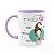 Caneca Signos Cartoon - Ela é de Escorpião - B-lilac - Imagem 1