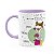 Caneca Signos Cartoon - Ela é de Touro - B-lilac - Imagem 1