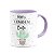 Caneca Divertida - Fofa como um cacto - B-lilac - 325ml - Imagem 2