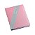 Agenda diária com capa metalizado rosa personalizada - Cód.: 185LQ - Imagem 1