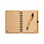 Caderneta ecológica com pauta capa e caneta em bambu - Cód.: 93486SQ - Imagem 2