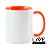 Caneca de Cerâmica Personalizada 325ml - Interior e Alça Coloridos (7 cores) - Imagem 4
