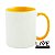 Caneca de Cerâmica Personalizada 325ml - Interior e Alça Coloridos (7 cores) - Imagem 1