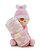 Manta Bebê em Soft Nuvem com Boneca de Pelúcia Rosa- 2 Peças - Imagem 1