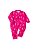 Macacão Bebê Em Plush Estampado Zíper Pink - Imagem 1