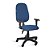 Cadeira Presidente Back System Braços Tecido Azul Com Preto - Imagem 2