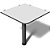 Conexão Quadrada para Mesa de Escritório com Tampo de 15mm Light MV161 - Imagem 1