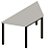 Mesa Refeitório Trapezoidal 60cm de Profundidade com Tampo de 18mm MV325 - Imagem 1