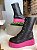 Bota Coturno Preto/Pink - Imagem 4