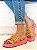Tamanco Flat Form Tiras Lohaz Pink/Laranja/Ouro - Imagem 1