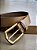 Cinto Essential em Couro Lohaz Taupe/Ouro - Imagem 2