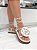 Sandália Flatform Garden Lohaz Off White - Imagem 6