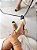 Clea - Sapato Feminino Slingback Bicolor Bico Quadrado Preto/Nude - Imagem 8