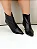 Alice Cano Curto - Bota Couro Bico Fino Salto Kitten Preto - Imagem 4