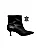 Alice Cano Curto - Bota Couro Bico Fino Salto Kitten Preto - Imagem 1