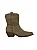 Asha - Bota Western Cano Curto Camurça Taupe - Imagem 1