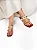 Niva - Tamanco Feminino Flat Rasteiro Tiras Dedo com Metais Ouro Off White - Imagem 3