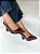 Elise - Sapato Feminino Slingback Anabela Marrom - Imagem 4