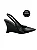|PRÉ-VENDA| Elise - Sapato Feminino Slingback Anabela Preto - Imagem 1