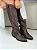 Lana - Bota Couro Western Cano Longo Marrom - Imagem 3