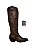 Lana - Bota Couro Western Cano Longo Marrom - Imagem 1