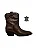 Asha - Bota Couro Western Cano Curto Marrom - Imagem 1