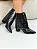 Diana - Bota Capa Removível Cano Curto Salto Bloco Preto - Imagem 2