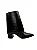 Diana - Bota Capa Removível Cano Curto Salto Bloco Preto - Imagem 1