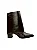 Diana - Bota Capa Removível Cano Curto Salto Bloco Café - Imagem 1