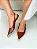 Sophia - Sapatilha Slingback Bico Fino Ponteira Metálica Caramelo - Imagem 4